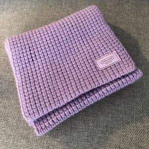 New (no tags) Coach Waffle Knit Scarf (Lilac)
